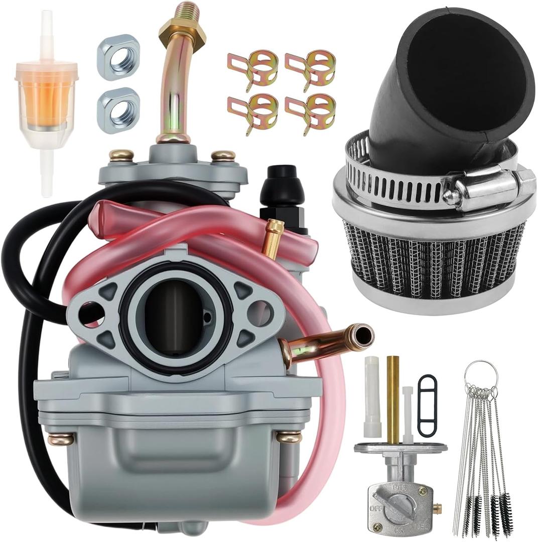 5HN-14101-00-00 Carburetor for Yamaha TTR 90 TTR90 2000-2003 TTR90E 2003-05 TTR90EV 2006 TTR90EW 2007 5HN-14101-01-00 5HN-14101-10-00 with Air Filter and Valve Petcock
