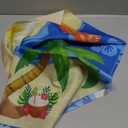 Cartoon Happy Birthday Backdrop- Blue Cartoon Birthday Decorations for Kids, Summer Theme Photography Background, Hawaiian Photo Backdrop Cartoon Theme Banner for Boys Girls Baby Shower, 60 x 39 inches