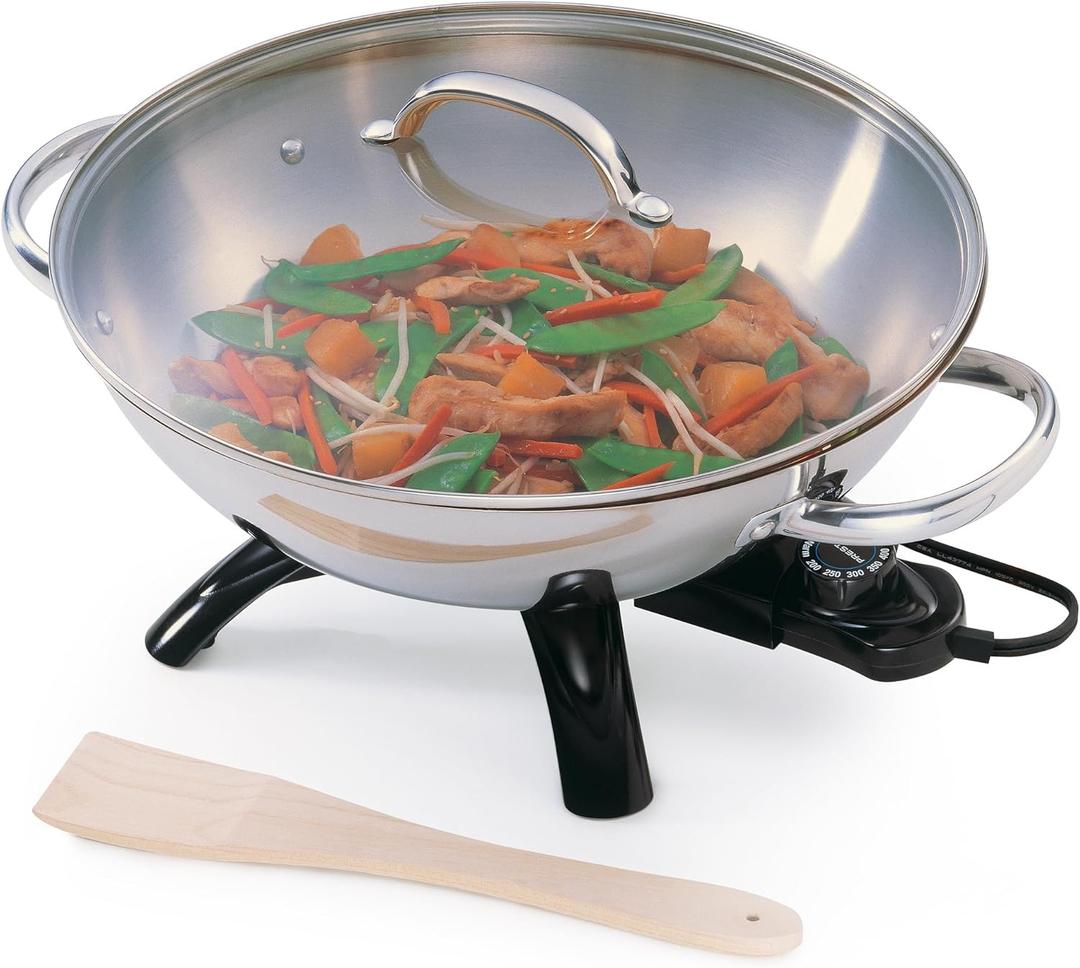 Presto 5900 1500-Watt Stainless-Steel Electric Wok Presto 5900 1500-Watt Stainless-Steel Electric Wok