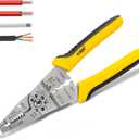 KATA 8-Inch Wire Stripper Tool - Professional Wire Stripping, Cutting & Crimping Pliers for 10-22 AWG Solid & Stranded Wire - Heavy Duty Electrician Hand Tool with Non-Slip Grip