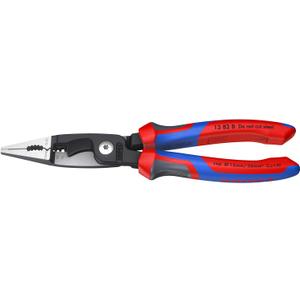 KNIPEX 13 82 8, 6 in 1 Electrical Installation Pliers with Comfort Grip Handles