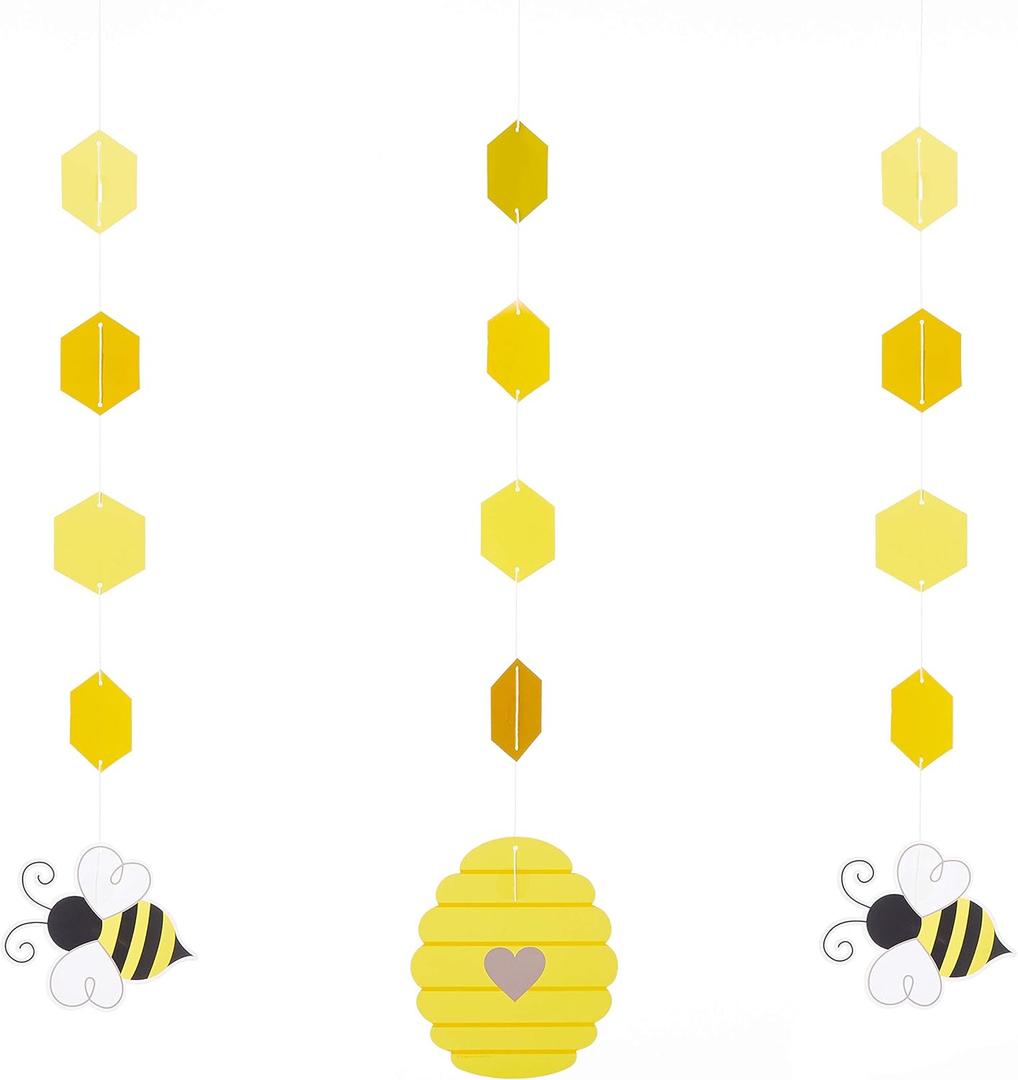 2 x Creative Converting 340103 Bumblebee Baby Hanging Decorations, 32", Multi-color