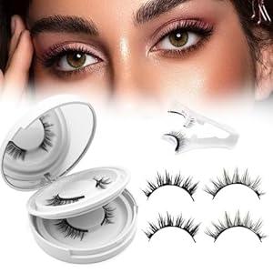2026 New Magnet Eyelashes with Applicator Natural Look,No Glue Needed Reusable Eyelashes Kit for Women