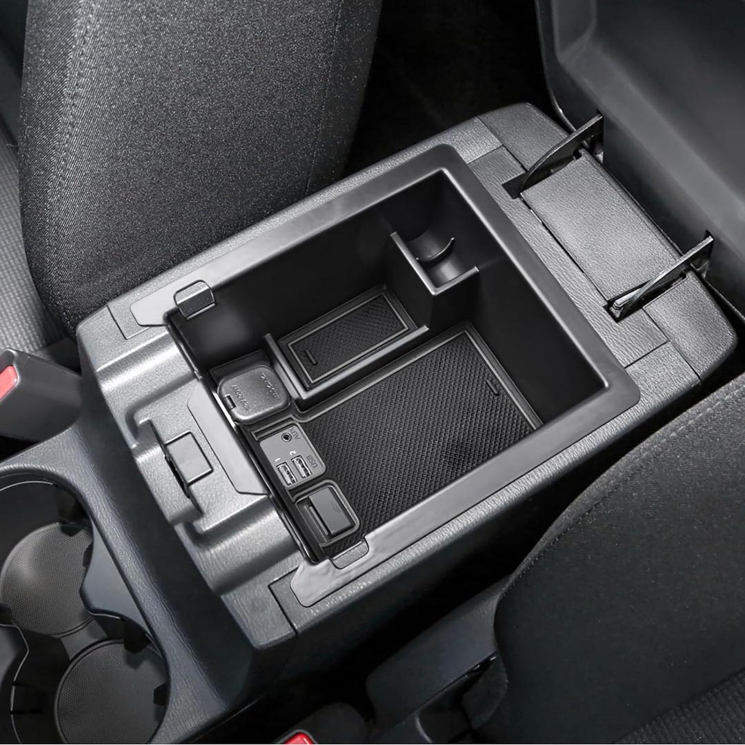 Center Console Organizer Compatible with Mazda CX-5 2017 2018 2019 2020 2021 2022 2023 2024 2025 Accessories, Armrest Insert Tray Storage Coin Holder (Not for 2026), Black Trim
