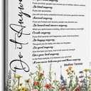 Nitelat Do It Anyway Christian Wall Art, Christian Bible Verse Canvas Wall Art Decor for Home Living Room Church, Wildflower Religious Scripture Canvas Pictures for Wall Decor, 16x24 Inch