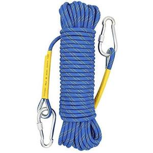 X XBEN Outdoor Climbing Rope 10M(32ft) 20M(64ft) 30M(96ft) 50M(160ft) 70M(230ft) 152M(500FT) 352M(1000FT) Static Rock Climbing Rope for Escape Rope Ice Climbing Equipment Fire Rescue Parachute (Blue)