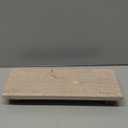 Mud Pie Large Travertine Footed Tray; 4" x 11"