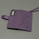 Asuwish Phone Case for Samsung Galaxy Z Fold 7 5G 2025 Wallet Cell Cover with Wrist Lanyard Strap Flower Flip Zipper Credit Card Holder Slot Stand ZFold7 Z7 G Fold7 7Z Women Girls Purple