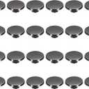 uxcell 24 Pcs Flat Head Button Stud 20mm Screw Back Rivets Stud Set Round Purse Feet Metal Studs Rivet Nailhead Buckle Button Rivet for DIY Leather Crafts Belt Strap, Black