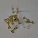 Efavormart 12 Pack | Gold Stem Clear Mini Champagne Flute Glass Party/Gift Favors - 4" Plastic