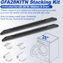 [Patented] GFA28KITN Stacking Kit for GE 28"W Washer Dryer Stack Bracket Kit - Compatible with GE 28 inch Width Front Load Washers and Dryers Laundry Stacking Kit