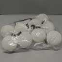 9 PCS Christmas Velvet Balls Flocked Xmas Tree Ball Ornaments Christmas Large Ball Set Xmas Tree Hanging Decoration 4 Inch, 6 Inch (White, 3.15inch)