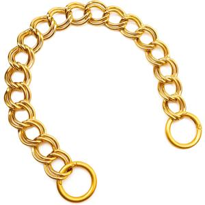 Errienpin 15.7 Inch Chunky Purse Chain Handles | Double Chain with Oversized O Ring | Short Strap Replacement for Handbags & Shoulder Bags(Antique Gold)