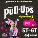 Pull-Ups Girls' Night-Time Potty Training Pants, Size 5T-6T Overnight Training Underwear (46-60 lbs), 44 Ct