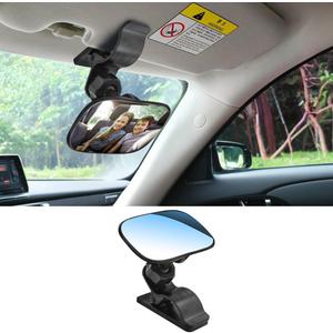 Baby Car Mirror, Car Seat Mirror For Baby Rear Facing, 360° Rotation For Viewing Rear Passengers, Suitable For Most Cars, SUVs, Trucks, Etc