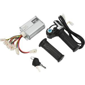 36V Controller, Ebike Controller, 1000W Motor Brushed Speed Controller with Locking Battery Display Throttle Twist Grip for EVO Electric Tricycle Elderly Electric Bike Mini Bike