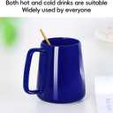 24 OZ Large Coffee Mug, Nice Ceramic Boss Tea Cup with Big Handle for Dad Men Women, Unique Style For Any Kitchen, Blue