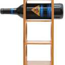 Lipper International 8305 Bamboo Wood Stackable 5-Bottle Wine Rack, 20-3/4" x 5-3/8" x 4-3/4"