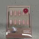 Glamnetic Almond Pink  Press On Short Nails With Bow,(30 Nails)