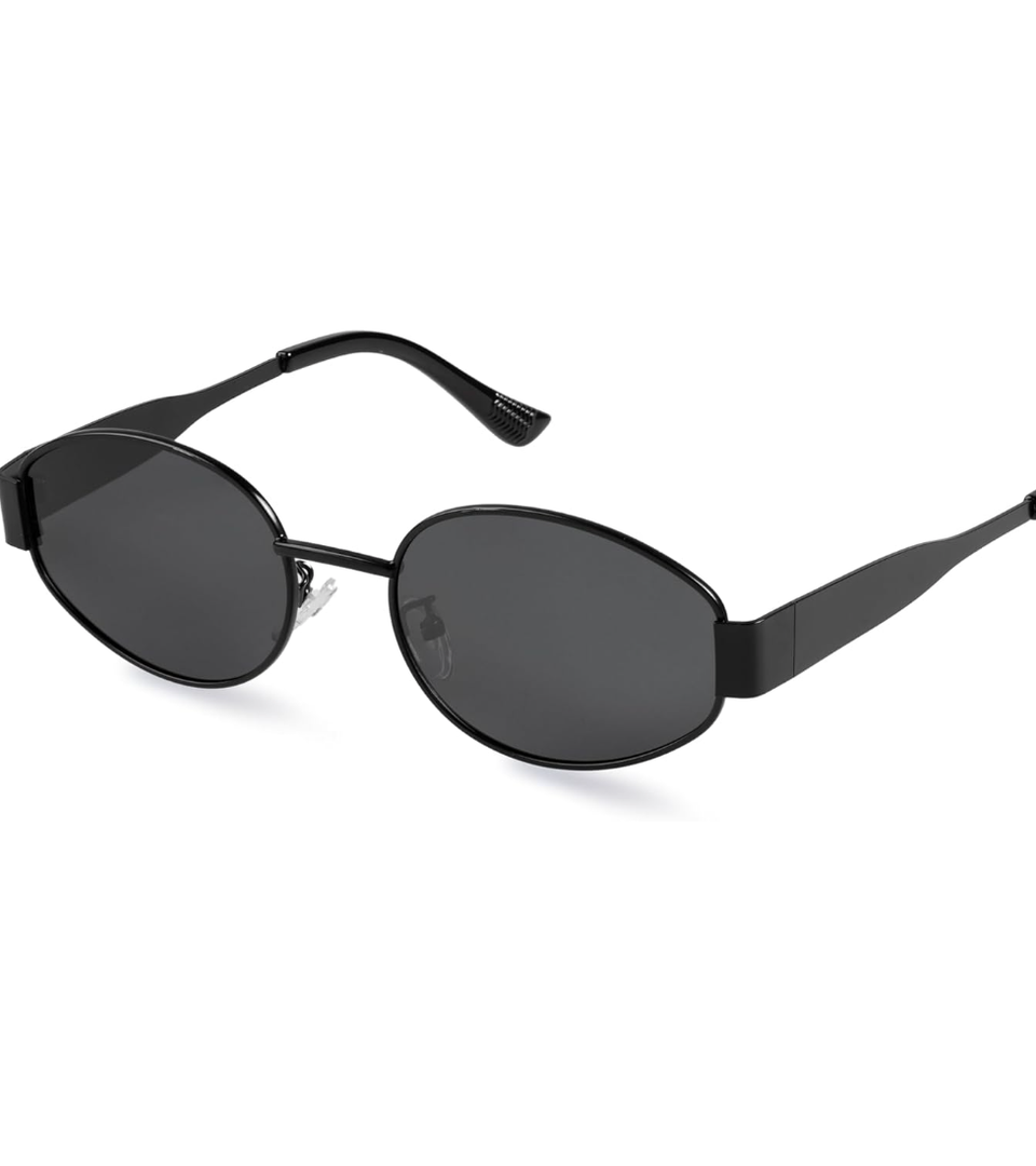 livho 2025 Trendy Oval Sunglasses - Stylish Polarized Shades for Everyday - Retro Metal Frames