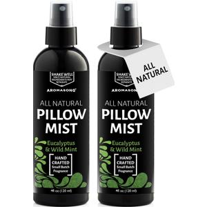 Aromasong Eucalyptus Pillow Spray For Sleeping - All Natural Calming Linen & Bedtime Sleep mist For Deep Sleep - Pillow Spray Aromatherapy With Botanical Essential Oils For Relaxing Stress