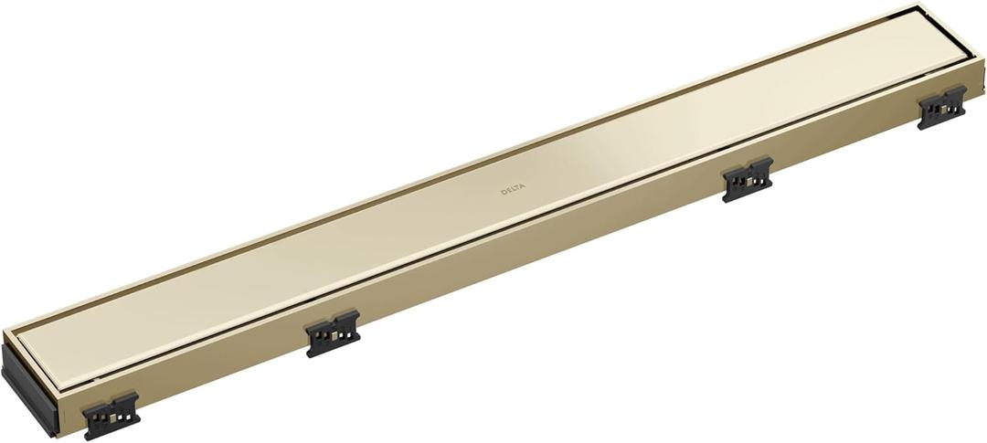 Delta Faucet 24-Inch Reversible Linear Shower Drain Trim in Polished Nickel