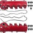 Valve Covers Compatible with 2006-2010 F-ord Explorer V8 4.6L 2009-2010 F-ord F150 Truck V8 4.6L Replace# 9L1Z6582C 7L1Z6584A 9L1Z6582D