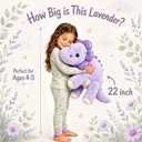 gnomantic Dinosaur Weighted Stuffed Animals, Plush Pillow for Kids, Medium