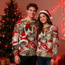 RAISEVERN Christmas Sweatshirt for Men Women Funny Pullover Xmas Top