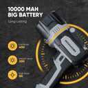 Rechargeable Spotlight 2000000 Lumen, Super Bright 9 LED Spotlight Flashlight with COB Light & Foldable Stand, Long Lasting Large Handheld Spot Light for Boating Camping Boat Marine