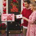 Mailbox Covers Magnetic Standard Size 18" X 21", 3PCS Valentines Day Easter St. Patrick's Day Mailbox Cover, Seasonal Post Letter Box Cover Wraps Decor for Outdoor Garden