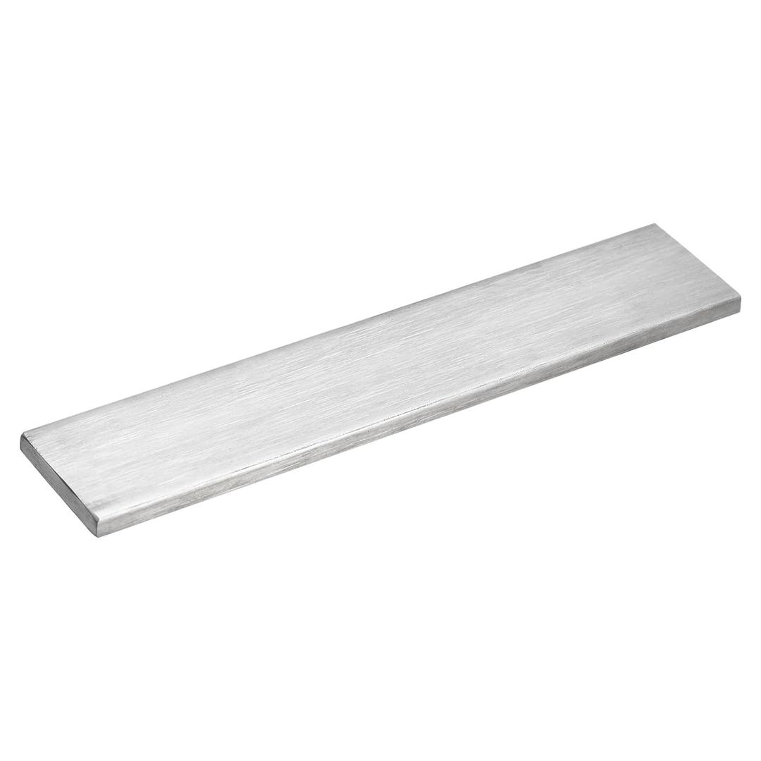 uxcell 304 Stainless Steel Flat Bar, 1/4" Thickness 1 9/16" Width 8" Length Brushed Finish Trim Strips Sheet for Kitchen DIY Craft Making