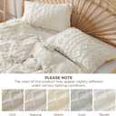 Bedsure Boho Duvet Cover Queen Size, Soft & Comfortable Elegant Design Boho Bedding for Decoration, Machine Washable Comforter Cover for All Seasons,Includes 1 Duvet Cover & 2 Pillow Shams,Beige