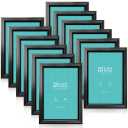 Lavie hOme 4x6 Picture Frames 12 Pack Black Simple Designed Photo Frame 