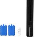 VEVOR Evaporative Air Cooler, Standing Fans that Blow Cold Air, 23.3ft/s 70 Remote Oscillating Tower Fan w/ 9-Speed 4 Mode, 24H Timer, Swamp Cooler, Portable AC Fan for Bedroom, Office