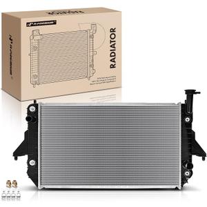 A-Premium Engine Coolant Radiator with Transmission Oil Cooler Compatible with Chevrolet Astro & GMC Safari 1996-2005 4.3L, Automatic Transmission, Replace# 15180873, 52472906