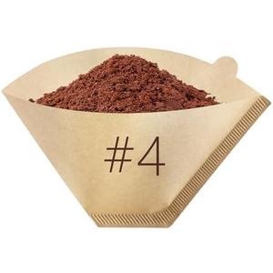 3 x Mongdio #4 Cone Coffee Filters 8-12 Cups, Disposable Coffee Filters, Natural Unbleached Coffee Filters for Drip and Pour Over Coffee Maker - 100 Count