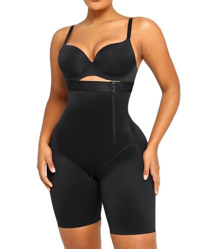 SHAPELLX Shapewear for Women Tummy Control Butt Lifter Shorts Faja Body Shaper High Waist Shapewear Underwear Black, M