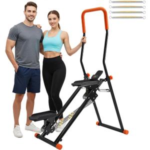 Stair Stepper for Home Gym,2.0 Stair Climber with 3-Level Adjustable Resistance&2 Incline,Extra-Wide Non-Slip Pedals