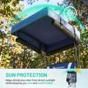 Overmont 2 Pack Camping Chair - Folding Chair with Adjustable Canopy Sunshade