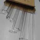 Permium Mahjong Racks with Pushers 4-Piece Set Clear Acrylic Mahjong Tiles Racks with Built-in Pushers Mahjong Accessories Transparent Mahjong Tile Holder, 18.5 x 3.5 x 2.13 Inches