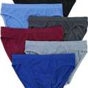 ToBeInStyle Men's Pack of 6 Thick Waistband Knocker Bikini Briefs, Size M