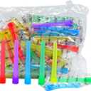 100PCS Hookah Tips Disposable Hookah Mouth Tips BPA-Free Plastic Hookah Accessories Individual Wrapped Multi-Color Food Grade Mouth Tips (3.51inch)