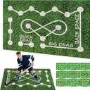 Field Hockey Training Mat 5ft3ft Artificial Grass Pad | Stickhandling Zones & Realistic Turf for Home Drills Ideal Gift for Hockey Enthusiasts