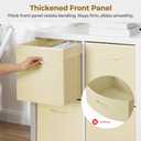 StorageWorks Beige Storage Cubes, 13x13 Storage Cube Bins with Handle, Cube Storage Organizer Bins for Shelves and Closet, Collapsible Storage Bins, 4-Pack