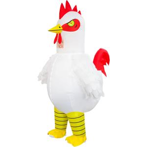 Stegosaurus Inflatable Chicken Costume for Adult, Blow up Rooster Costumes Ride On Chicken Costume Halloween Funny Costume Cosplay Easter
