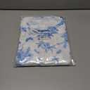 TCOT Pajamas for Women Set Summer Fashion Short Sleeve Crewneck Tops with Skirt Sets Pajama Casual Loungewear (X-Large, B White Blue Floral)