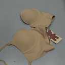 Low Back Bras-Seamless Deep-V Plunge Invisible Backless Bra-Underwire Lightly Lined Halter Multiway Low Cut Bra (Beige, S)