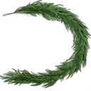 9ft Norfolk Pine Garland Realistic, 108" Real Feel Christmas Garland Greenery, Soft Touch Faux Pine for Stair Railings, Fireplace Mantel, Outdoor Xmas Holiday Decoration