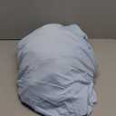 6 Packs Baby Blue Table Clothes for 8 Foot Rectangle Tables, One-Piece Wrinkle Resistant Stretch Spandex Table Covers with Skirt for Event Banquet Wedding Birthday Party